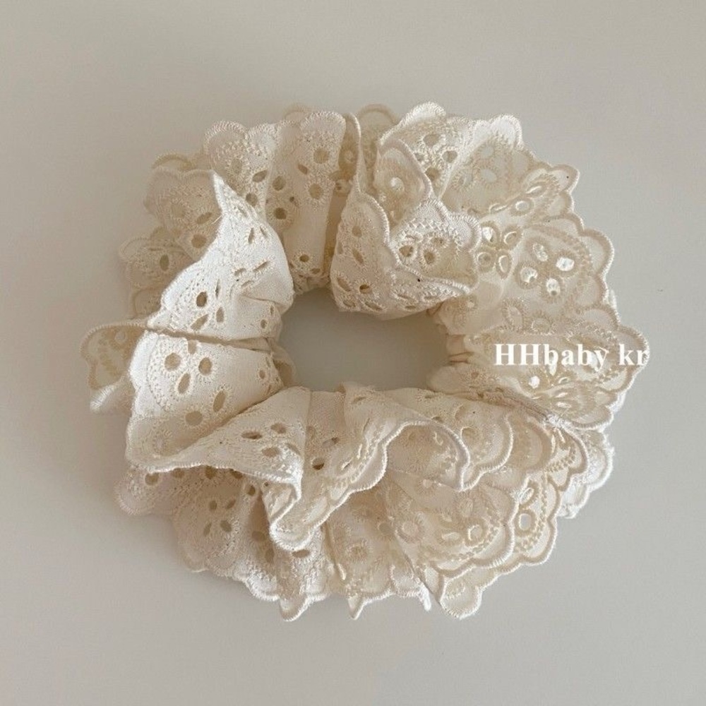 [Zhao Lusi style] double layer lace scrunchie